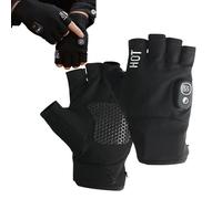 Guantes calentados sin dedo: calentadores de manos térmicas que funcionan con batería | 3 Configuraciones de temperatura CALEFICITA MITTENS TRABAJOS, Accesorios de invierno para escribir, oficina, uso