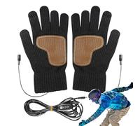 Guantes calentados vía USB - Guantes aislados con USB y pantalla táctil - Manoplas térmicas eléctricas, para ciclismo, esquí, actividades al aire libre, camping, conducción, senderismo, clima frío
