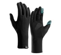 Guantes cálidos de invierno para pantalla táctil, guantes ligeros para correr, clima frío, térmicos, antideslizantes, para correr, ciclismo, conducción, senderismo (negro, M)