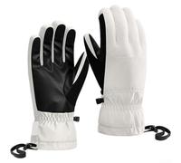 Guantes cálidos diseñados con interior que absorbe la humedad y exterior resistente al viento para actividades al aire libre en invierno (S blanco)