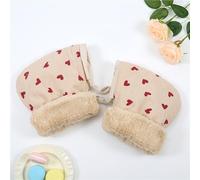 Guantes cálidos for niños for manillar de scooter, guantes de invierno con forro polar suave y grueso, acoplables a la bicicleta(D)