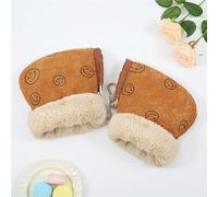 Guantes cálidos for niños for manillar de scooter, guantes de invierno con forro polar suave y grueso, acoplables a la bicicleta(B)