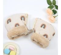 Guantes cálidos for niños for manillar de scooter, guantes de invierno con forro polar suave y grueso, acoplables a la bicicleta(E)