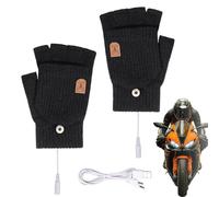 Guantes cálidos para ar | Guantes de invierno eléctricos y desmontables |, guantes calefactados, sin dedos | Para correr, ciclismo, esquí, senderismo, motocicleta, pesca, clima frío
