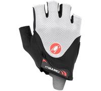 Guantes Castelli Arenberg Gel 2 Rosso Corsa Cortos Negro Blanco, Talla M