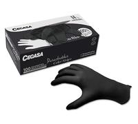GUANTES CEGASA NITRILO NEGRO SIN POLVO EXTRA GRANDE T9