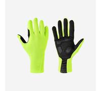 Guantes ciclismo largos Triban ROADR 500 tiempo fresco amarillo fluorescente 2XL
