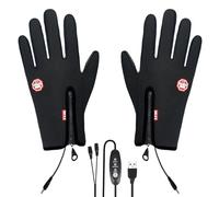 Guantes con calefacción: calentadores de manos impermeables | Guantes antideslizantes con calefacción eléctrica para deportes de invierno: ciclismo, esquí, montañismo, camping, senderismo, computadora