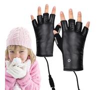 Guantes con calefacción - Poliéster M L Negro USB | Guante térmico sin