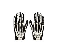 Guantes con diseño de esqueleto