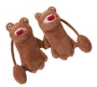 Guantes con forma de dibujos animados, manoplas cálidas y cálidas con dedos completos, para invierno, para ciclismo, mullido y esponjoso, para mujeres y niñas, resistente al viento, forma de dibujos