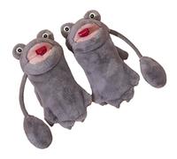 Guantes con forma de dibujos animados, manoplas cálidas y cálidas con dedos completos, para invierno, para ciclismo, mullido y esponjoso, para mujeres y niñas, resistente al viento, forma de dibujos