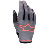 guantes cross alpinestars radar 23 gris / rojo S