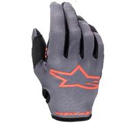 guantes cross alpinestars youth radar 23 - infantil gris / rojo XXS