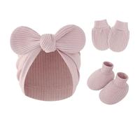 Guantes De Algodón Gorro Calzado Manoplas Para Recién Nacidos Gorro De Guardería Manoplas Para Niños Pequeños Conjunto De Calcetines Transpirables Y Lavables