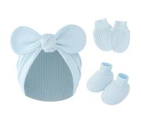 Guantes De Algodón Gorro Calzado Manoplas Para Recién Nacidos Gorro De Guardería Manoplas Para Niños Pequeños Conjunto De Calcetines Transpirables Y Lavables