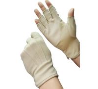 Guantes de algodón para mujer y hombre, guantes antideslizantes para bicicleta, protección solar, mitones de medio dedo, guantes para correr, para conducir, moto, bicicleta, deportes, camping