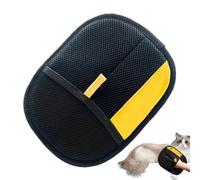 Guantes de aseo de animales | Dos guantes desenredantes illane con correa ajustable, cepillo para gatos, perros, animales pequeños | Fácil limpieza de muertos, masaje relajante,