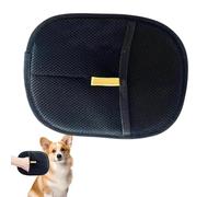 Guantes de aseo para mascotas, guante de doble cara, guante removedor de para gatos y perros, herramienta de aseo de masaje para cabello largo y corto, cepillo y flexible para baño