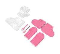 Guantes de baño de parafina, plantillas para el pie, color rosa, desechables, hágalo usted mismo