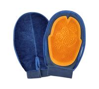 Guantes De Baño Para Mascotas: Guante De Masaje De 25,5 X 15,5 X 1,8 Cm, Herramienta De Limpieza De Doble Cara, Accesorio Para El Cuidado De Animales, Diseño De Cepillo De Silicona Suave | Cómodo Ayud