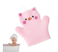 Guantes de baño para niños,Guantes de baño para niños - Esponjas de baño de dibujos animados lindos,Cepillo de baño corporal para niños pequeños, manoplas de ducha de baño exfoliantes Goowafur
