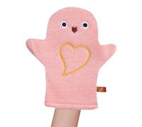 Guantes de baño para niños, guantes de baño para niños, guantes de baño, manoplas de baño, manoplas de lavado con diseño de doble cara, lindo estilo animal, guantes de lavado exfoliantes suaves