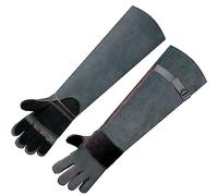 Guantes de Barbacoa de Cuero,Guantes de Parrilla ignífugos y Resistentes al Calor,Guantes de Horno con Protección de Antebrazo,Guantes Protectores para Cocina, Parrilla, Hornear, Microondas, Cocinar