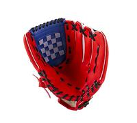 Guantes De Beisbol Guante de béisbol for deportes al aire libre, guante lanzador, equipo práctica softbol, mano izquierda for adultos, hombres, mujeres, niños, tren juvenil(Blue Red,9.5 inches)