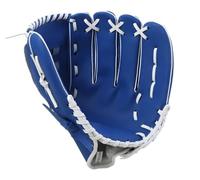 Guantes de béisbol para niños/jóvenes/adultos, guantes de softbol deportivo de piel sintética de mano izquierda (azul, 12,5 pulgadas)
