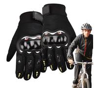Guantes de bicicleta de montaña, guantes para silla de ruedas, antideslizantes, con carcasa rígida, absorción de golpes, accesorios de ciclismo para hombre, para entrenamiento, al aire libre, Acción