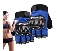 Guantes de bicicleta de montaña, guantes para silla de ruedas | Guantes de ciclismo de medio dedo con carcasa dura | Absorbentes de choque accesorios de ciclismo para mujer para jóvenes, viejos