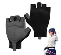 Guantes De Bicicleta Hombre | Guantes Ciclismo | Mitones Medio-Dedo Antideslizante con Absorción de Golpes Ligeros para Adolescentes en Gimnasio, Esquí, Halterofilia, Moto y Tiempo Caliente