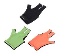Guantes de billar para billar, mano izquierda y derecha, 3 dedos, transpirables, guantes de billar para tacos, deportes, hombre y mujer, guante elástico