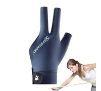 Guantes de billar para mujer, cómodos, ligeros, antideslizantes, prácticos | Accesorios deportivos prácticos de 3 dedos, accesorios de mesa de billar para mujeres, hombres, amantes, principiantes