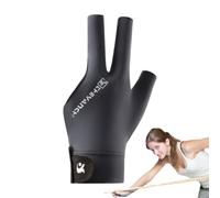Guantes de billar transpirables para mujer, guantes de 3 dedos, suaves, ligeros, accesorios de entrenamiento de piscina para billar, principiantes, mujeres, hombres y adolescentes