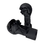 Guantes de boxeo, 22 x 12 cm, piel sintética, acolchado de espuma que absorbe los golpes, correa de muñeca segura, guantes de entrenamiento reutilizables para sparring, kickboxing y trabajos pesados