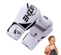 Guantes de boxeo de combate, guantes de boxeo de combate de cuero PU - guantes de entrenamiento de 6 onzas/8 onzas para niños que luchan con el equipo de kickboxing ayudan a absorber lo