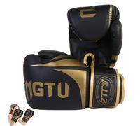 Guantes de boxeo de sparring, guantes de entrenamiento reforzados para artes marciales, ajuste seguro con soporte de muñeca fuerte, construcción ligera y flexible, para boxeo, kickboxing o artes