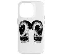 Guantes de boxeo Dibujo de boxeador aficionado Carcasa para iPhone 14 Pro