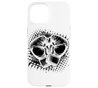 Guantes de boxeo Dibujo de boxeador Carcasa para iPhone 15