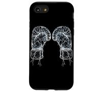 Guantes de boxeo Dibujo de una línea Boxeador aficionado Carcasa para iPhone SE (2020) / 7 / 8