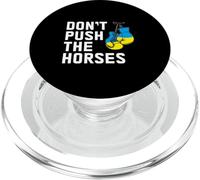 Guantes de Boxeo Divertidos con la Bandera ucraniana Don't Push The Horses PopSockets PopGrip para MagSafe