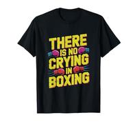Guantes de Boxeo Divertidos Retro con Texto en inglés «There Is No Crying In Boxing» Camiseta