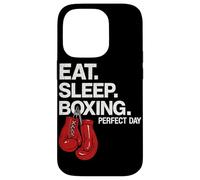 Guantes de boxeo Eat Sleep Boxing Perfect Day Boxer Fighter Gym Carcasa para iPhone 14 Pro