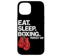Guantes de boxeo Eat Sleep Boxing Perfect Day Boxer Fighter Gym Carcasa para iPhone 15