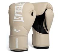 Guantes de Boxeo Everlast Elite 2 10oz, Champagne, para Saco, Manoplas y Sparring, Cierre de Velcro, Barra Ergonómica, Espuma Dividida - Equipo Auténtico