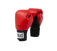 Guantes de Boxeo Everlast Prostyle 2 10oz, Rojos para Saco, Manoplas y Clases Fitness, Cierre de Velcro, Cordón de Agarre, Palma con Malla y Acolchado Triple - Auténtico Everlast