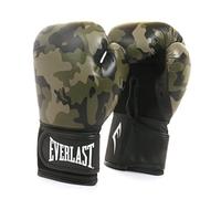 Guantes de Boxeo Everlast Spark 10oz, Camo de Cuero Sintético para Saco y Clases Fitness, Cierre de Velcro, Pulgar Ergonómico y Espuma Moldeada - Auténtico Everlast