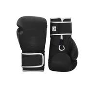 Guantes de Boxeo Guantes de Boxeo for Hombre y Mujer, látex auténtico, for MMA, Entrenamiento Profesional, Sparring, Muay Thai, Saco, 12, 14 16 oz(Black,16 oz)